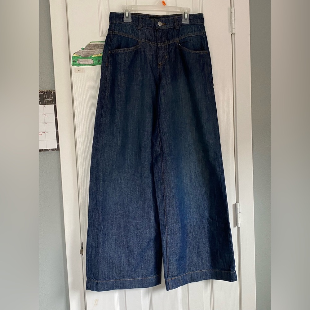 Banana republic wide legged jeans 25/0